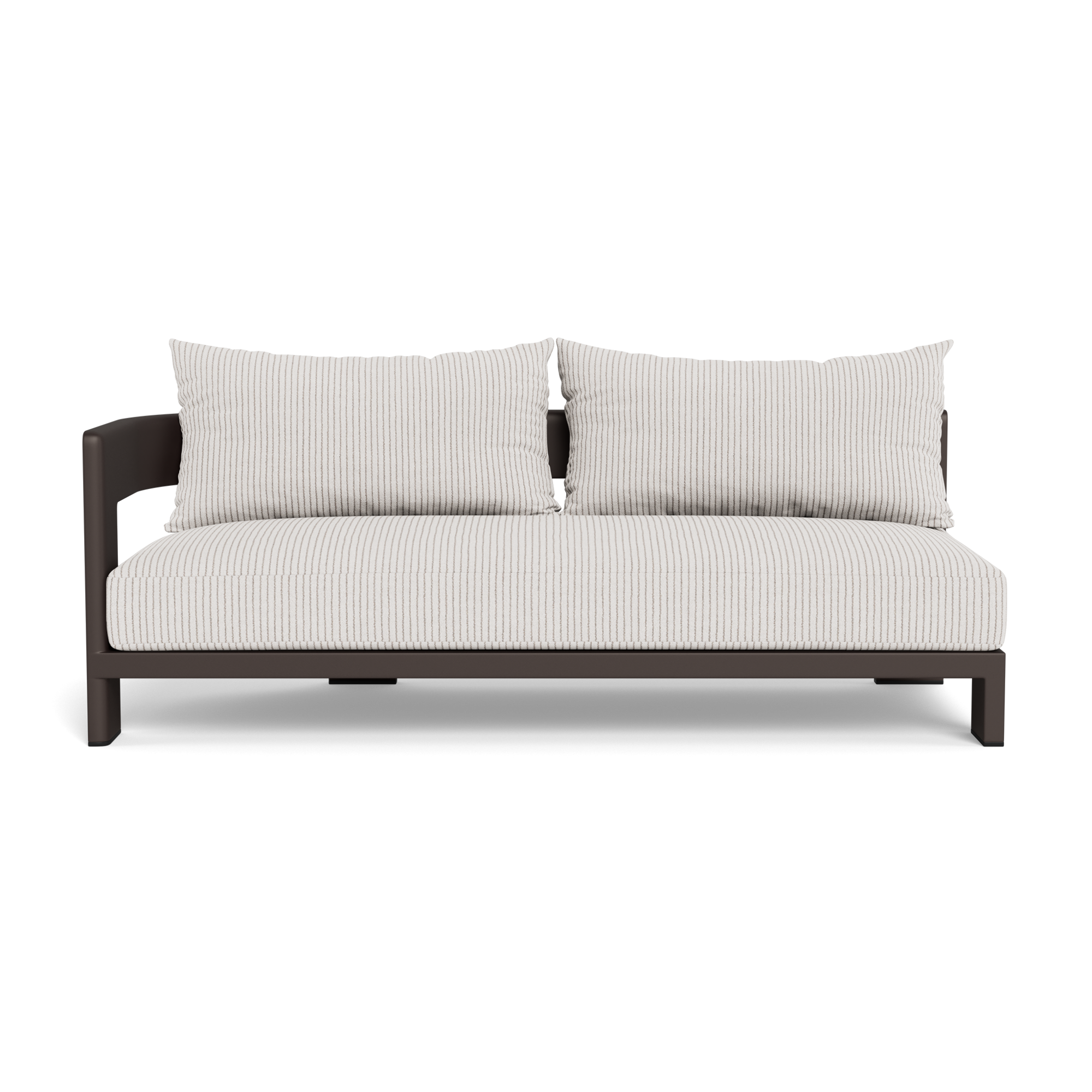 Victoria Aluminum 2 Seat 1 Arm Left