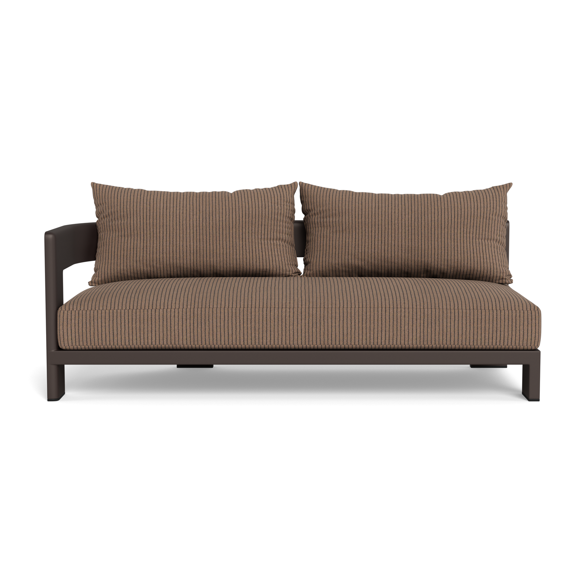Victoria Aluminum 2 Seat 1 Arm Left