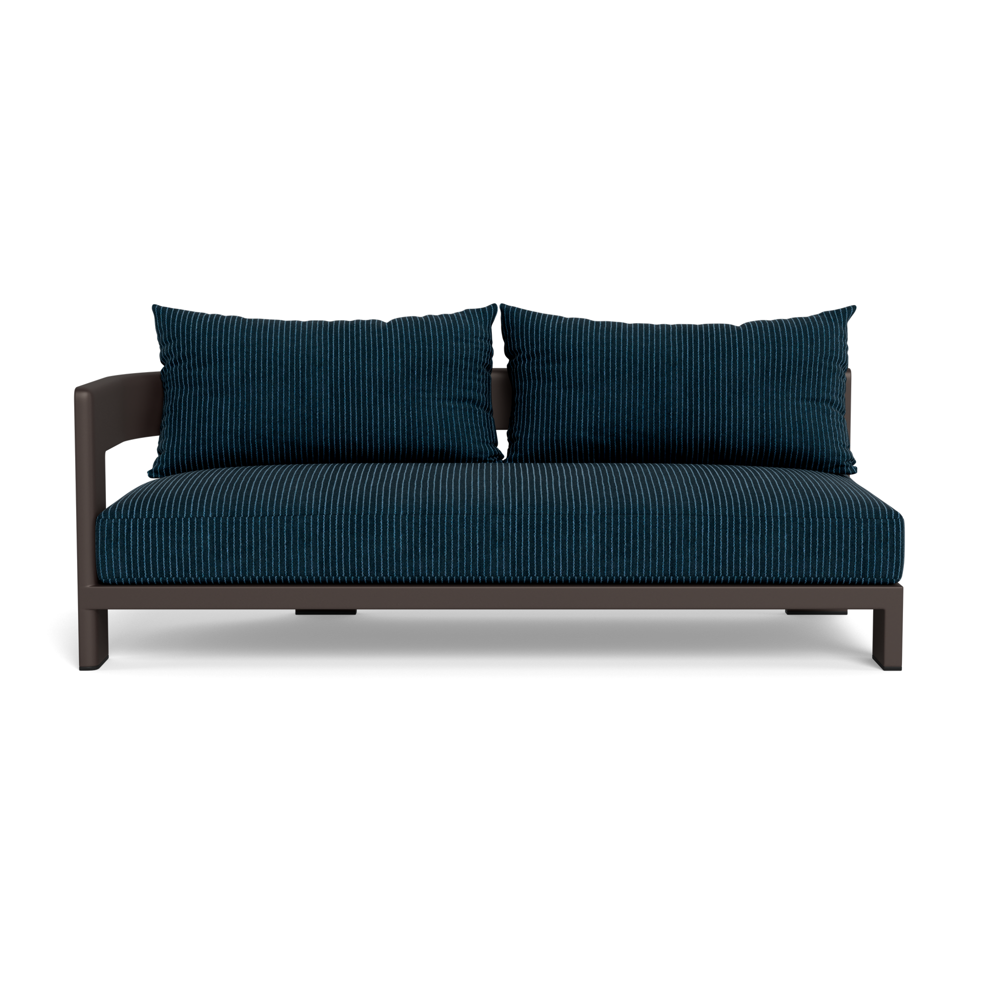 Victoria Aluminum 2 Seat 1 Arm Left
