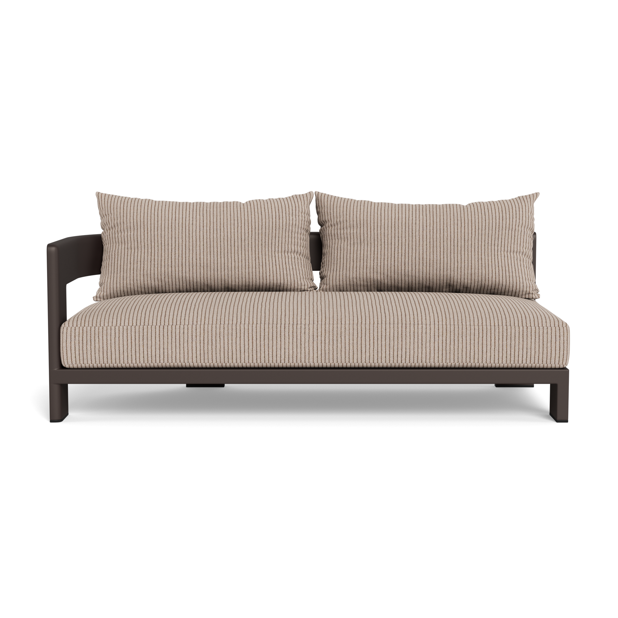 Victoria Aluminum 2 Seat 1 Arm Left