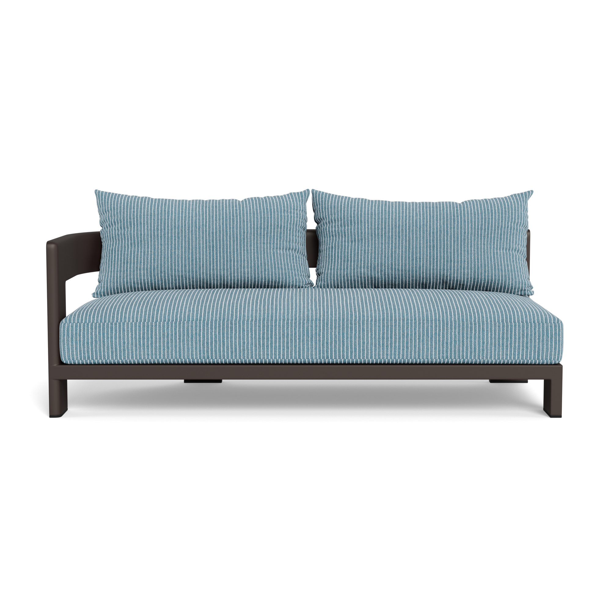 Victoria Aluminum 2 Seat 1 Arm Left