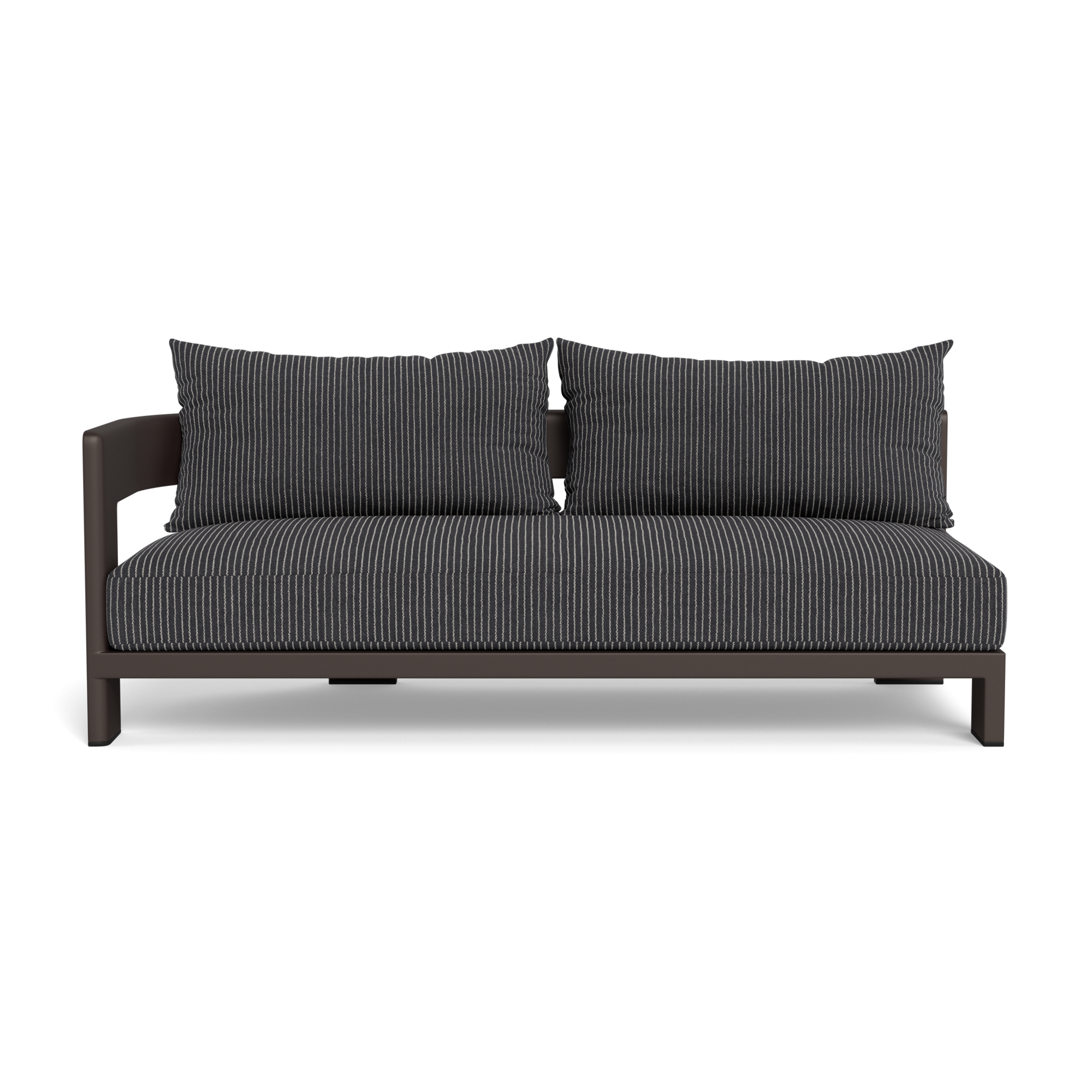 Victoria Aluminum 2 Seat 1 Arm Left