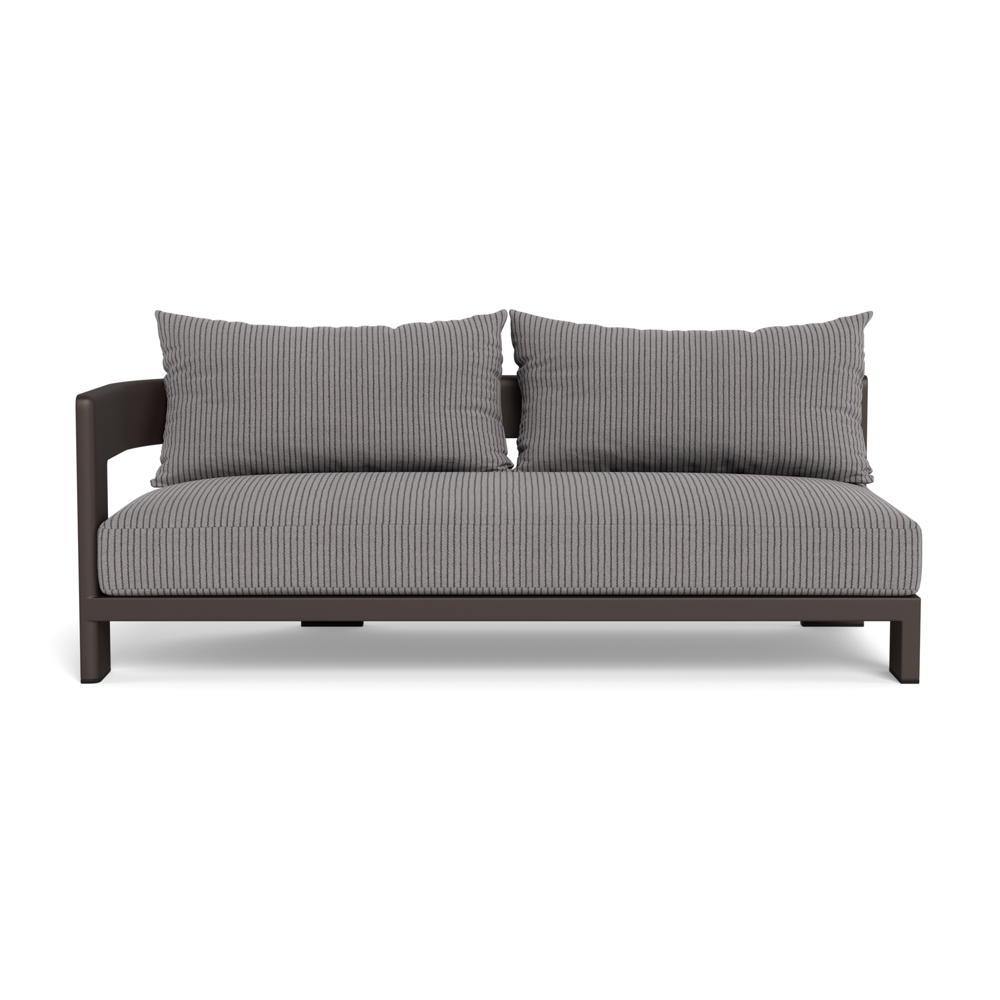 Victoria Aluminum 2 Seat 1 Arm Left
