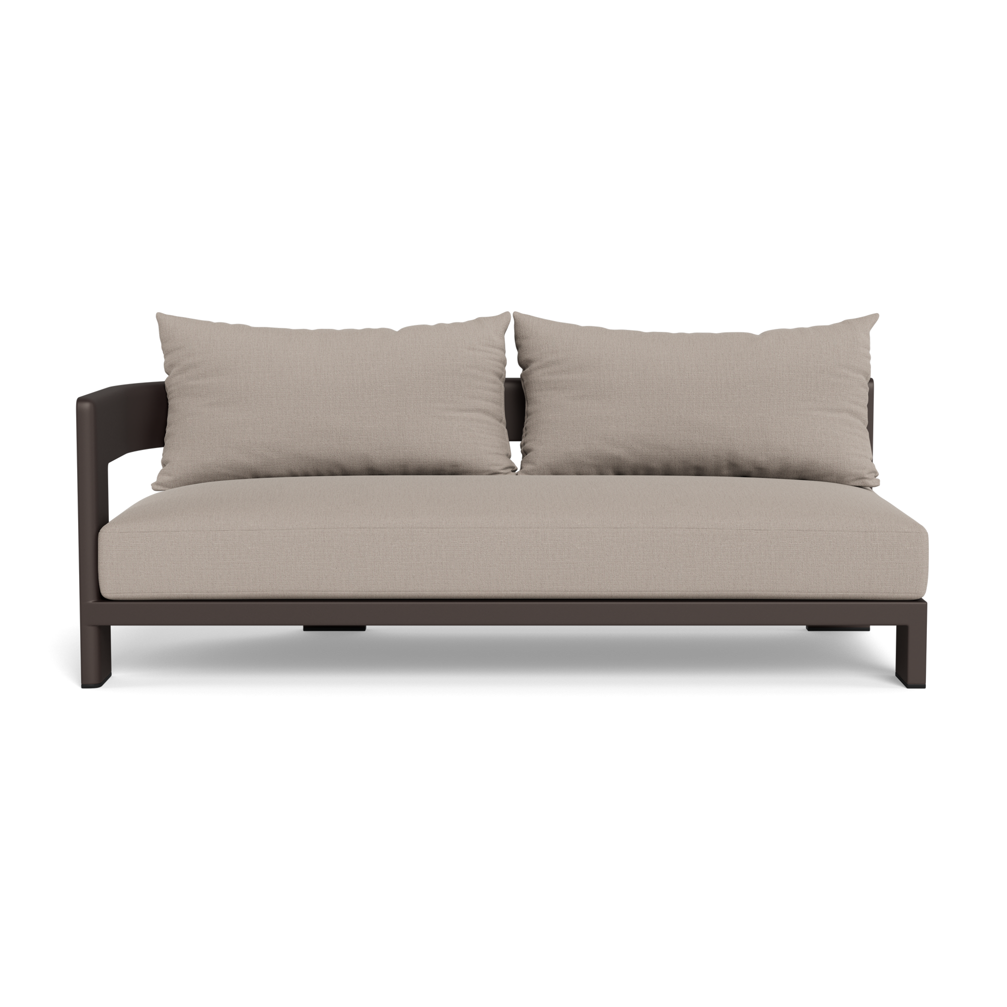 Victoria Aluminum 2 Seat 1 Arm Left