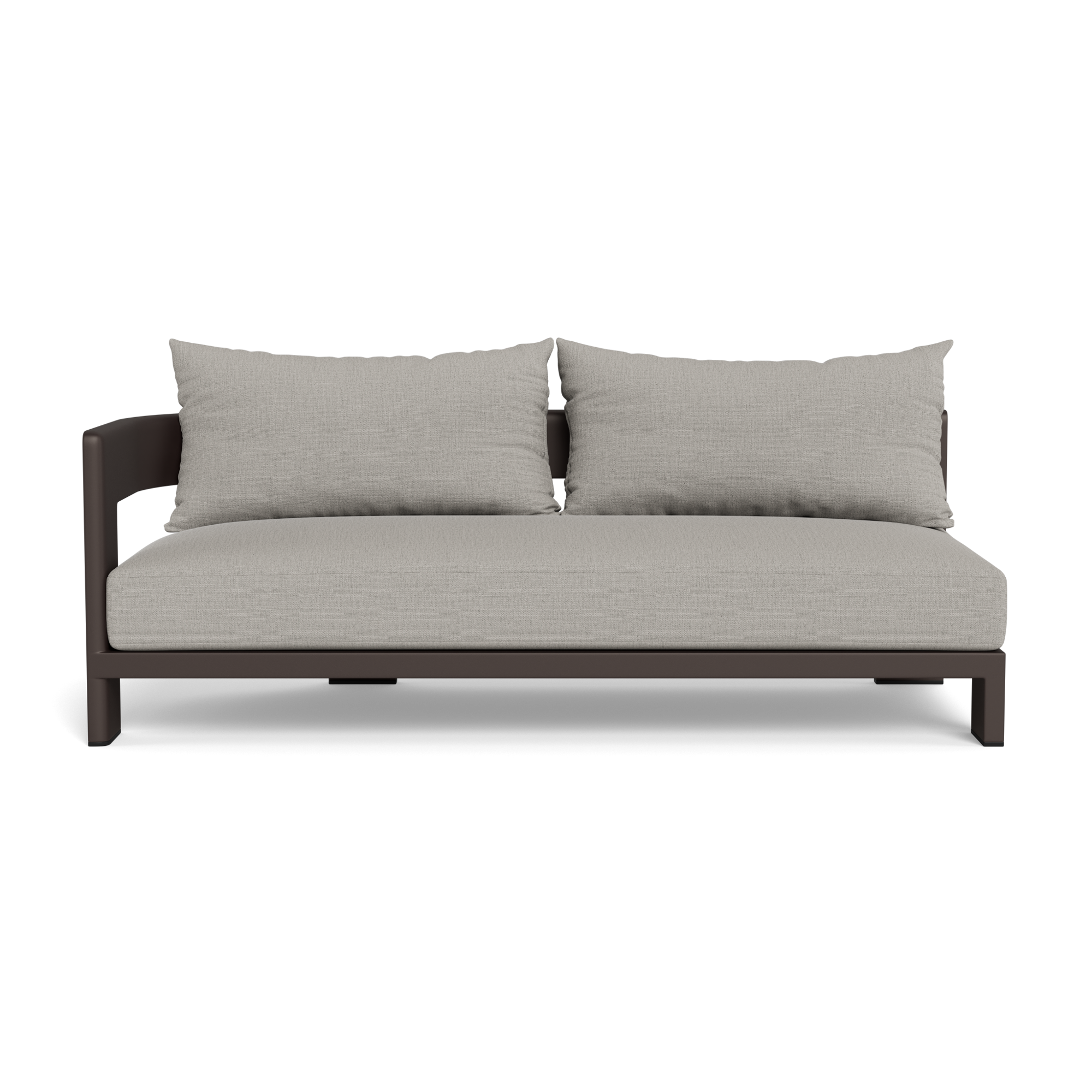Victoria Aluminum 2 Seat 1 Arm Left