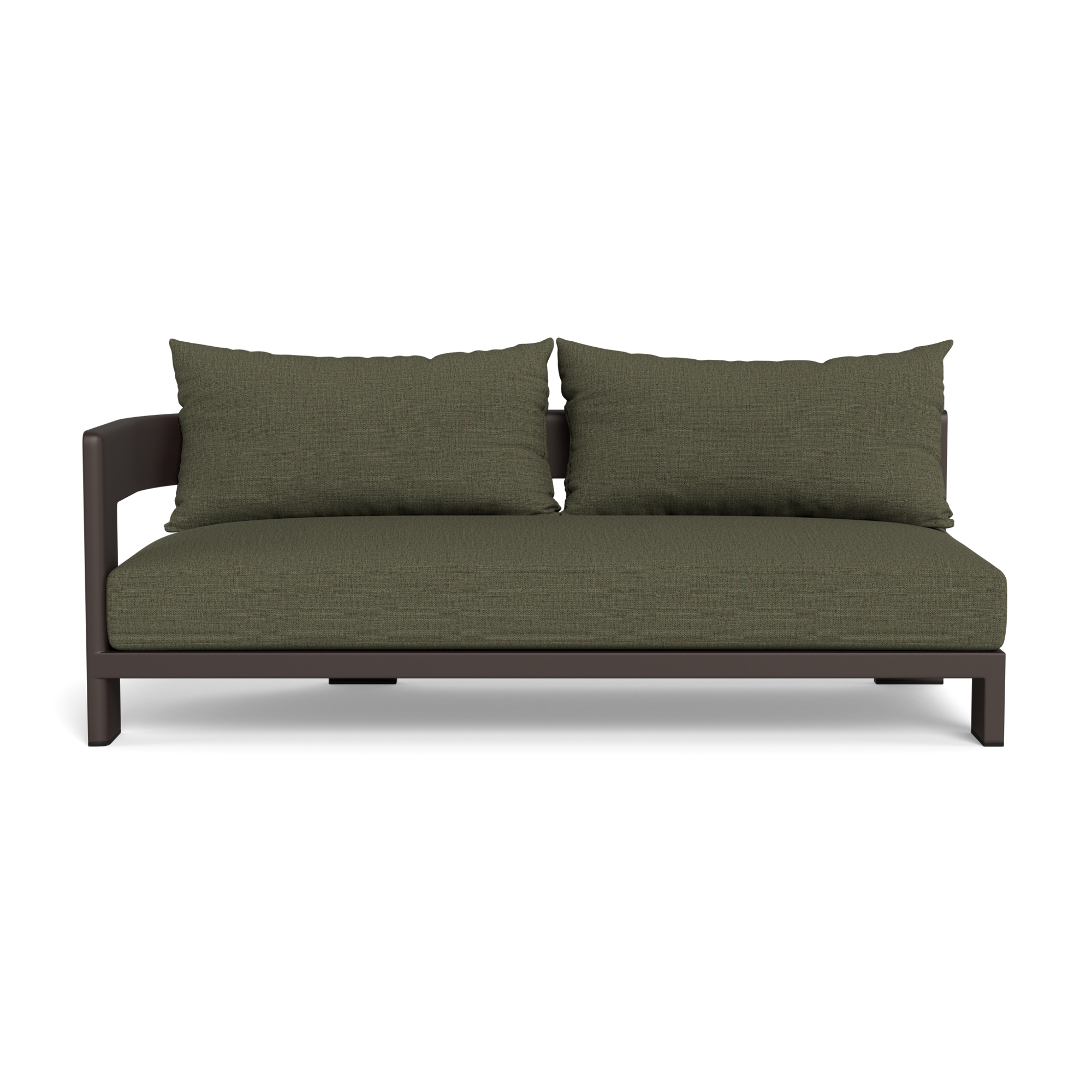 Victoria Aluminum 2 Seat 1 Arm Left