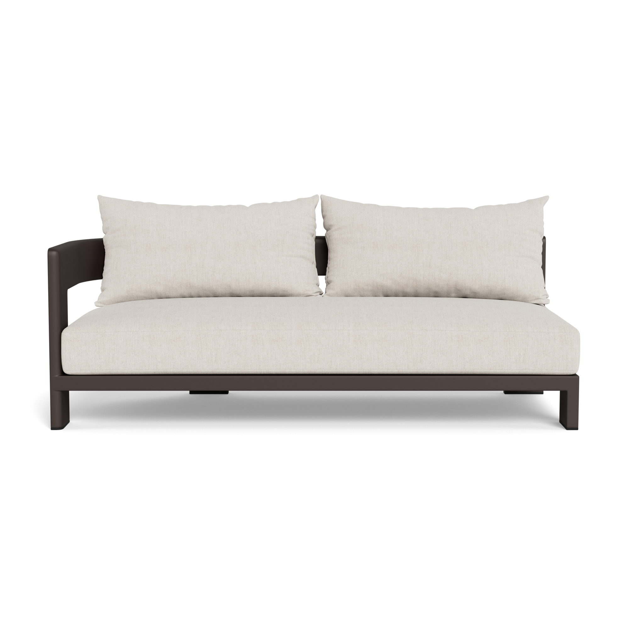 Victoria Aluminum 2 Seat 1 Arm Left
