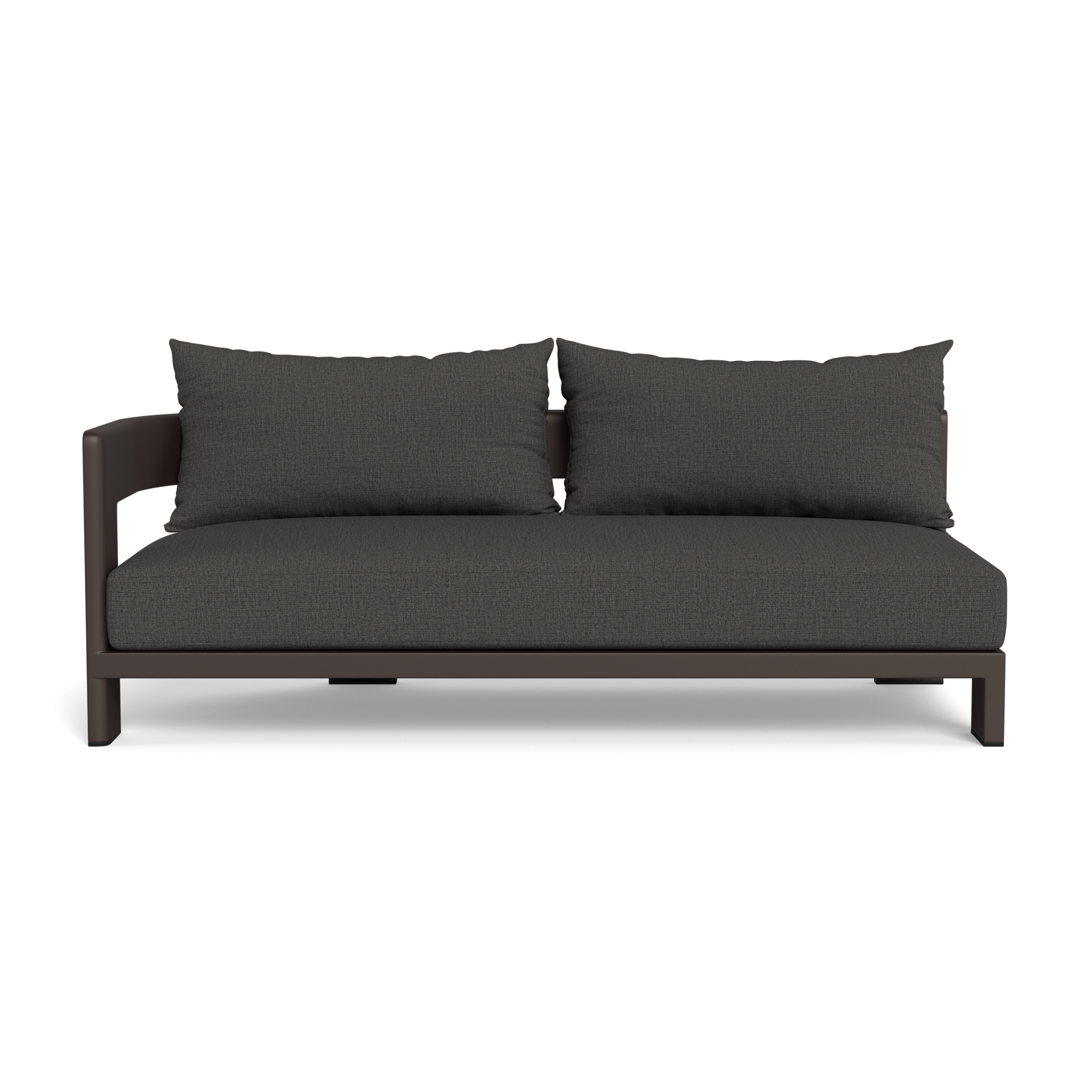 Victoria Aluminum 2 Seat 1 Arm Left