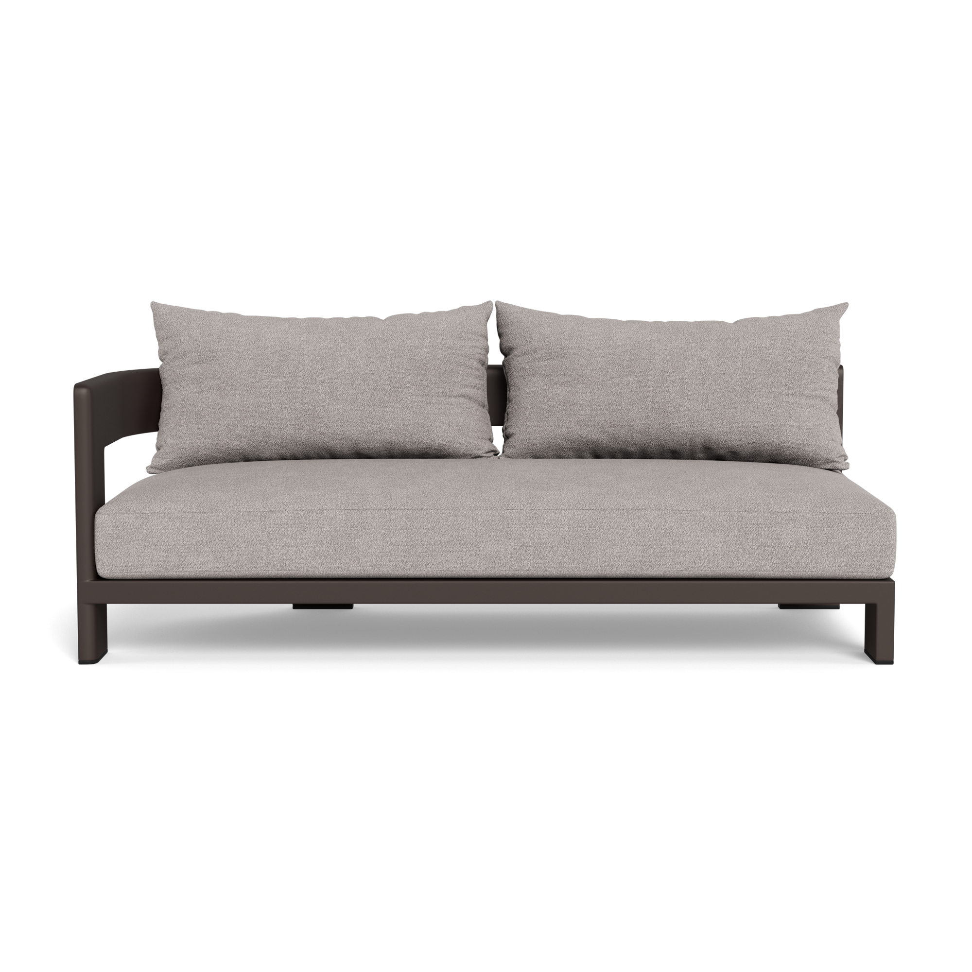 Victoria Aluminum 2 Seat 1 Arm Left