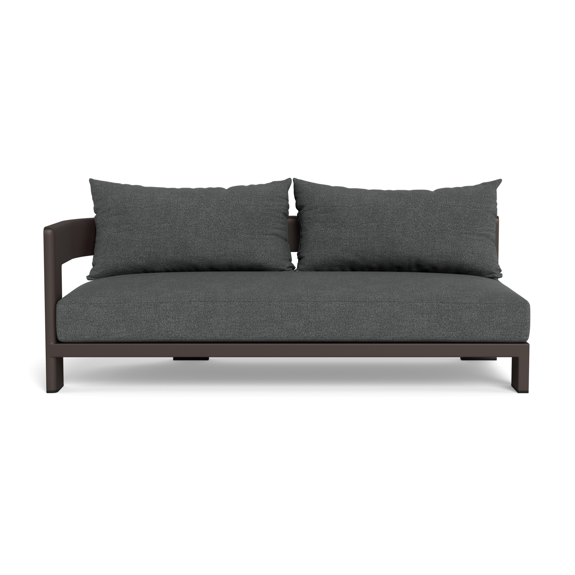Victoria Aluminum 2 Seat 1 Arm Left