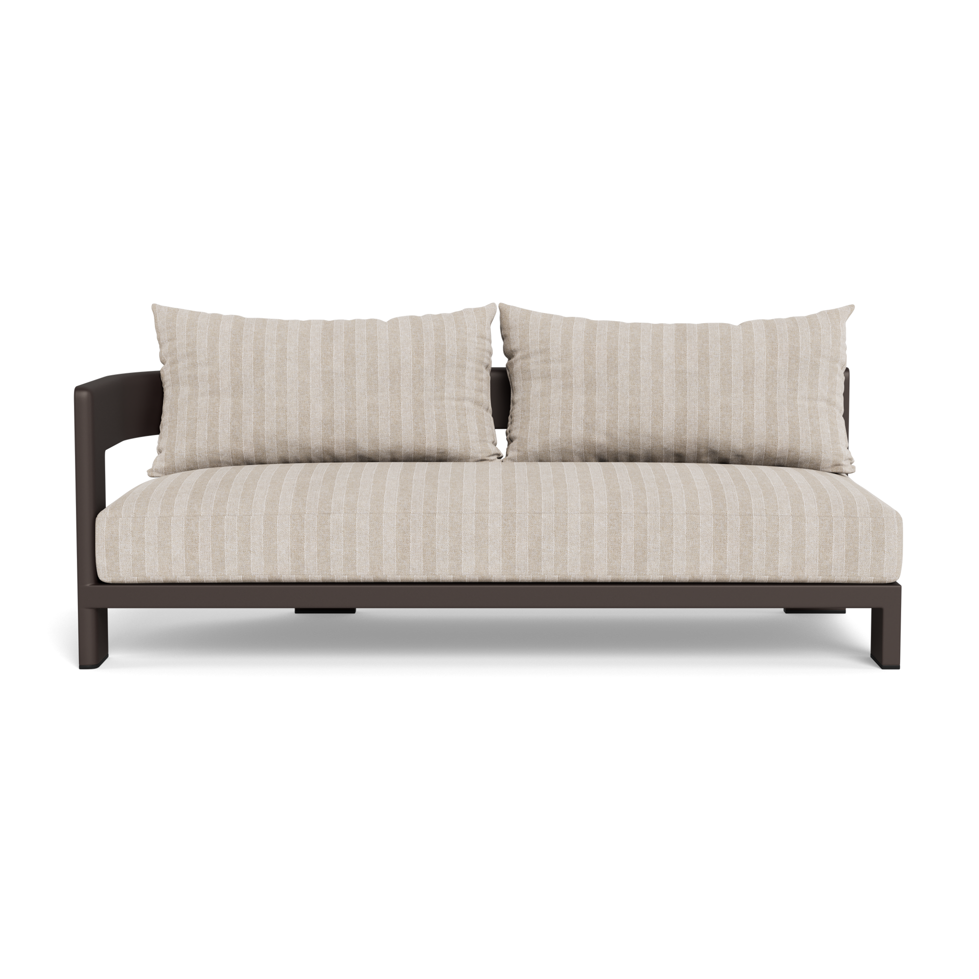 Victoria Aluminum 2 Seat 1 Arm Left