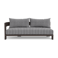 Victoria Aluminum 2 Seat 1 Arm Left