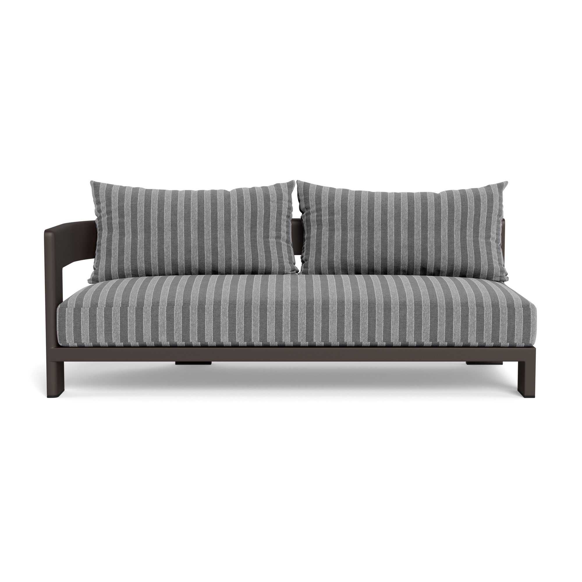 Victoria Aluminum 2 Seat 1 Arm Left