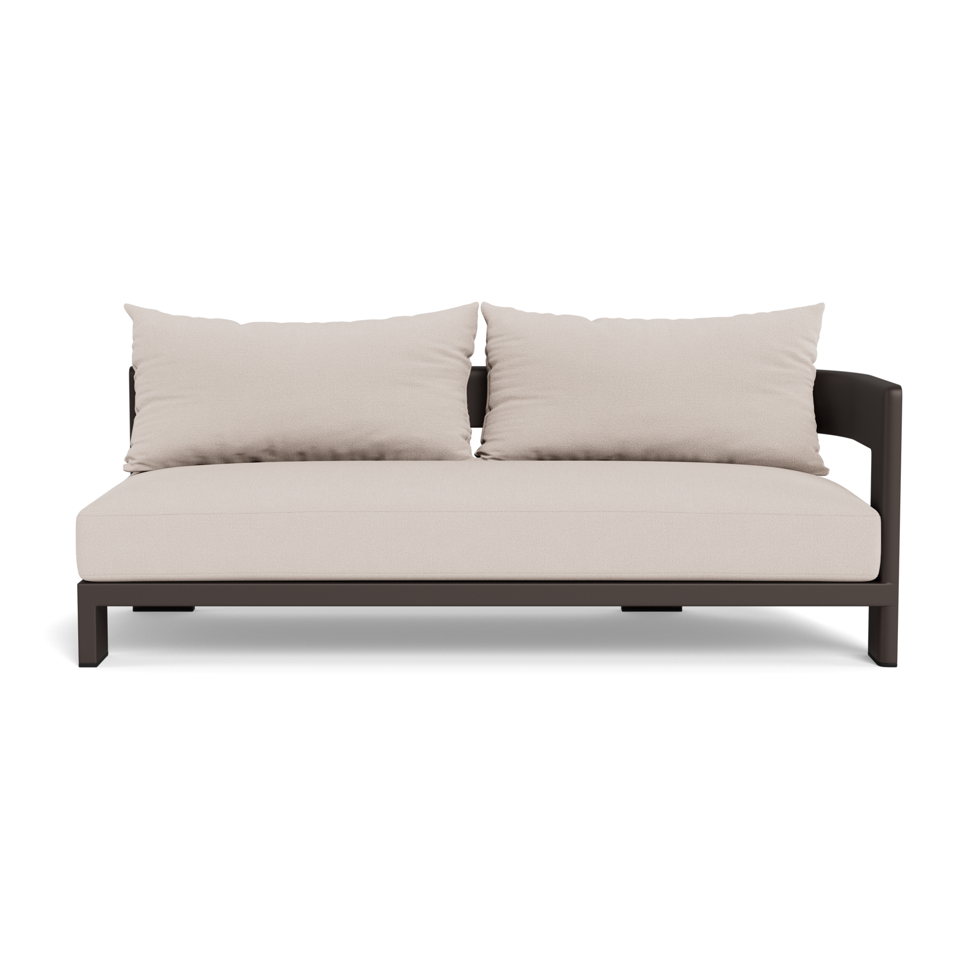 Victoria Aluminum 2 Seat 1 Arm Right