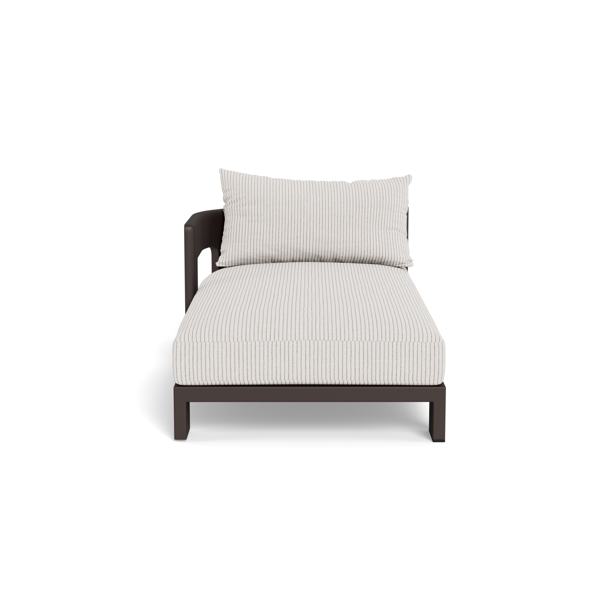 Victoria Aluminum Chaise Left
