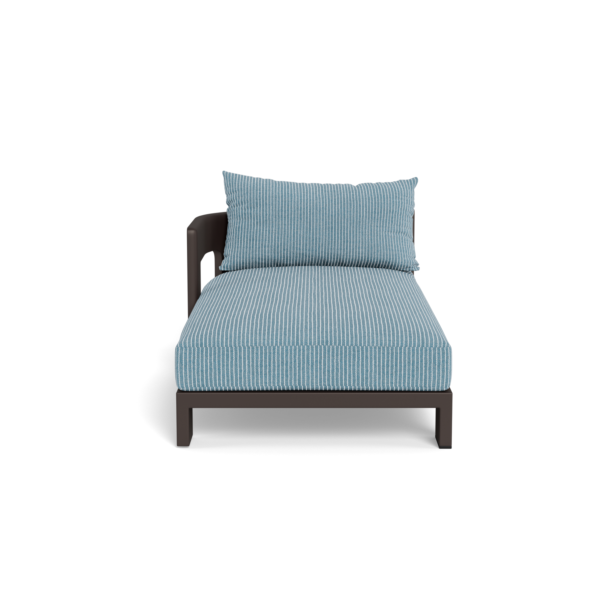 Victoria Aluminum Chaise Left