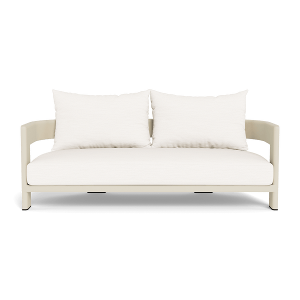 Victoria 2 Seat Sofa | Aluminum Bone, Panama Blanco,