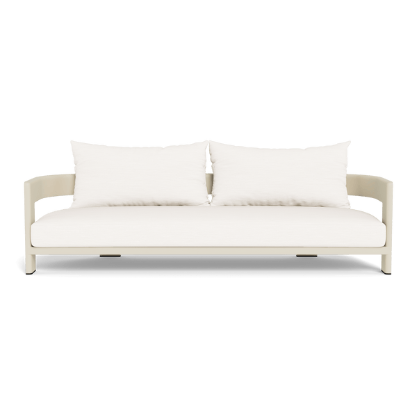 Victoria 3 Seat Sofa | Aluminum Bone, Panama Blanco,