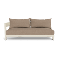 Victoria Aluminum 2 Seat 1 Arm Left