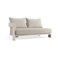Victoria Aluminum 2 Seat 1 Arm Left