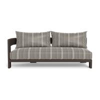 Victoria Aluminum 2 Seat 1 Arm Left
