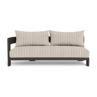Victoria Aluminum 2 Seat 1 Arm Left