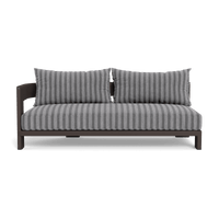 Victoria Aluminum 2 Seat 1 Arm Left