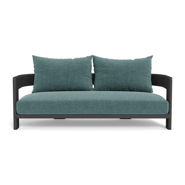 VICTORIA ALUMINUM 2 Seat Sofa | Aluminum Asteroid, Altona Dew,