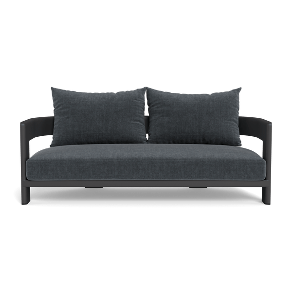 VICTORIA ALUMINUM 2 Seat Sofa | Aluminum Asteroid, Altona Slate,