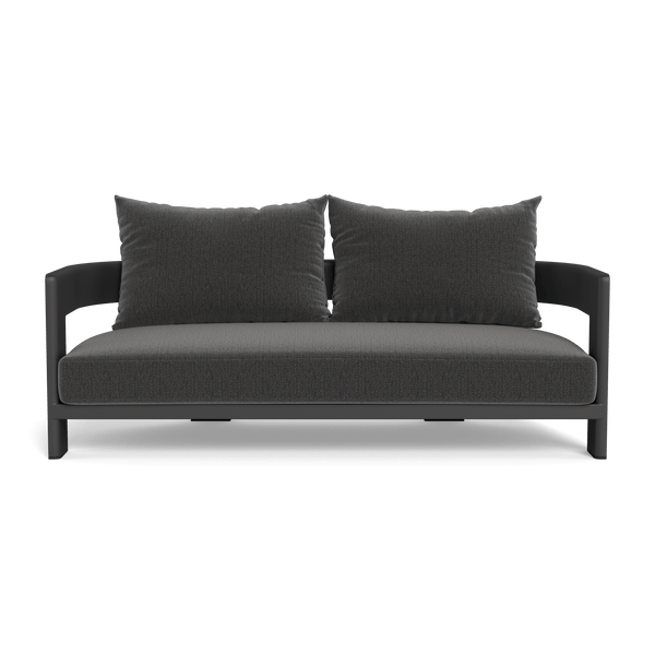 VICTORIA ALUMINUM 2 Seat Sofa | Aluminum Asteroid, Marley Boulder,