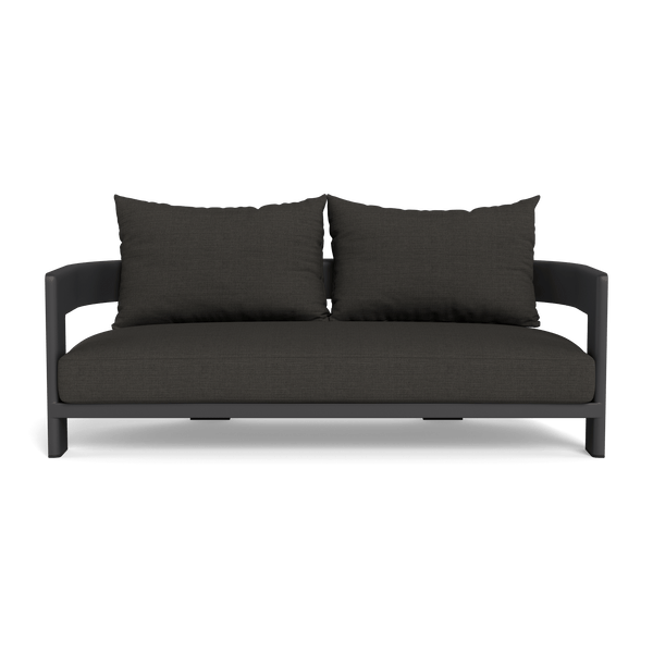 VICTORIA ALUMINUM 2 Seat Sofa | Aluminum Asteroid, Monterey Charcoal,