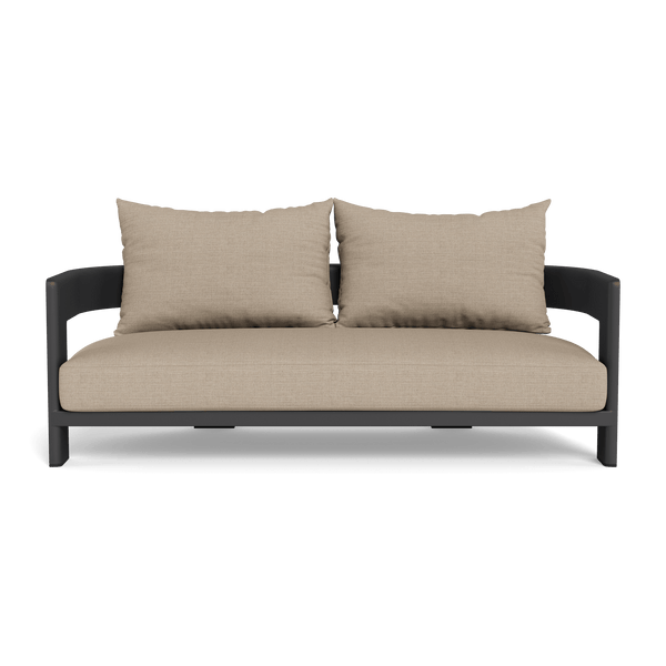 VICTORIA ALUMINUM 2 Seat Sofa | Aluminum Asteroid, Monterey Sand,