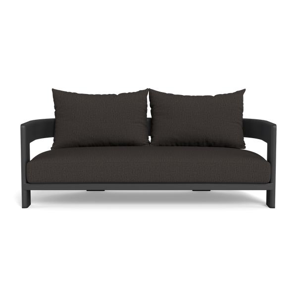 VICTORIA ALUMINUM 2 Seat Sofa | Aluminum Asteroid, Stirling Flint,