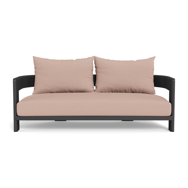 VICTORIA ALUMINUM 2 Seat Sofa | Aluminum Asteroid, Stirling Powder,