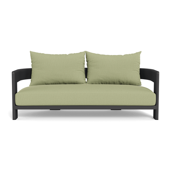 VICTORIA ALUMINUM 2 Seat Sofa | Aluminum Asteroid, Stirling Sage,