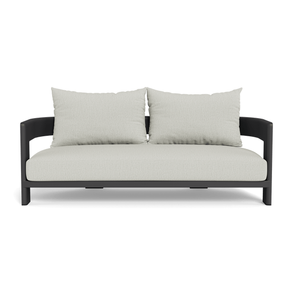 VICTORIA ALUMINUM 2 Seat Sofa | Aluminum Asteroid, Stirling Smoke,