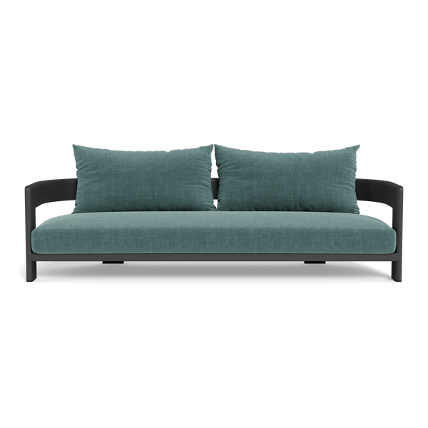 VICTORIA ALUMINUM 3 Seat Sofa | Aluminum Asteroid, Altona Dew,