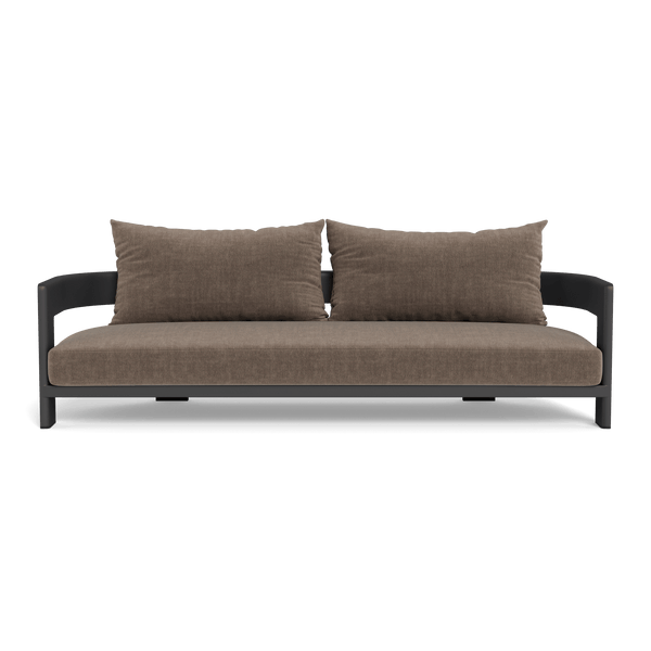 VICTORIA ALUMINUM 3 Seat Sofa | Aluminum Asteroid, Altona Mink,