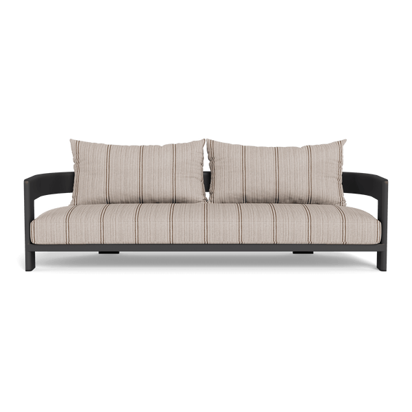 VICTORIA ALUMINUM 3 Seat Sofa | Aluminum Asteroid, Bateau Cocoon,