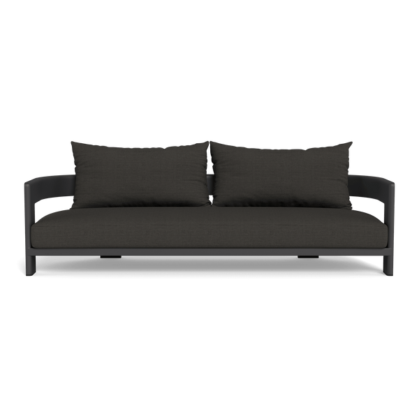VICTORIA ALUMINUM 3 Seat Sofa | Aluminum Asteroid, Monterey Charcoal,