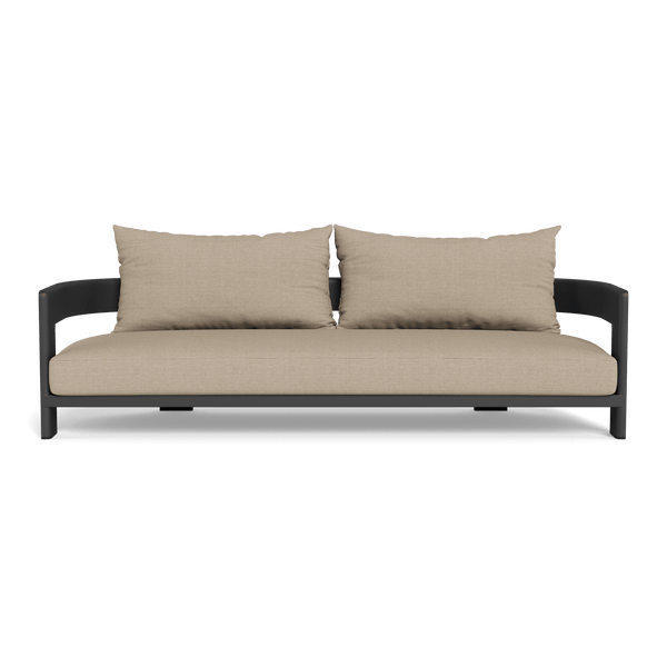 VICTORIA ALUMINUM 3 Seat Sofa | Aluminum Asteroid, Monterey Sand,