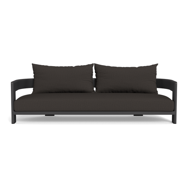 VICTORIA ALUMINUM 3 Seat Sofa | Aluminum Asteroid, Stirling Flint,