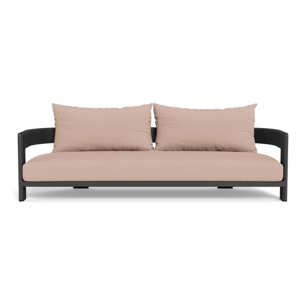 VICTORIA ALUMINUM 3 Seat Sofa | Aluminum Asteroid, Stirling Powder,