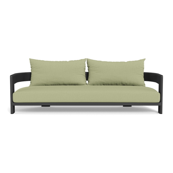 VICTORIA ALUMINUM 3 Seat Sofa | Aluminum Asteroid, Stirling Sage,