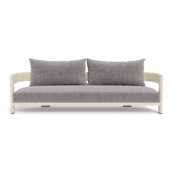 VICTORIA ALUMINUM 3 Seat Sofa | Aluminum Bone, Altona Dove,