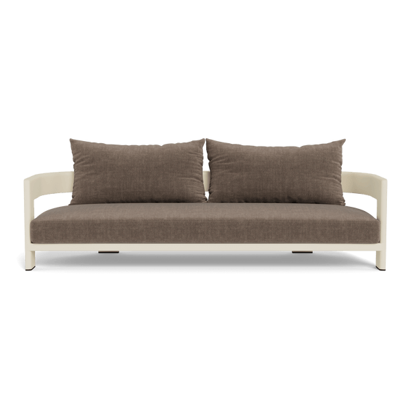VICTORIA ALUMINUM 3 Seat Sofa | Aluminum Bone, Altona Mink,