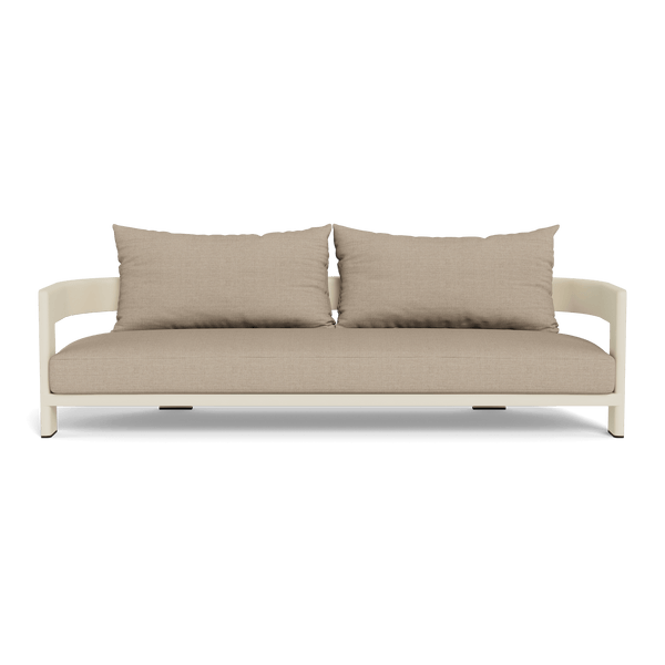 VICTORIA ALUMINUM 3 Seat Sofa | Aluminum Bone, Monterey Sand,