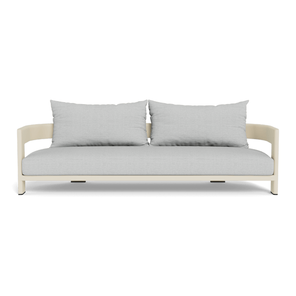 VICTORIA ALUMINUM 3 Seat Sofa | Aluminum Bone, Monterey Silver,