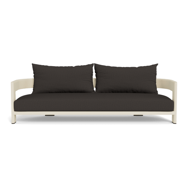 VICTORIA ALUMINUM 3 Seat Sofa | Aluminum Bone, Stirling Flint,