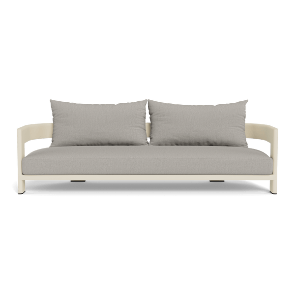VICTORIA ALUMINUM 3 Seat Sofa | Aluminum Bone, Stirling Fog,